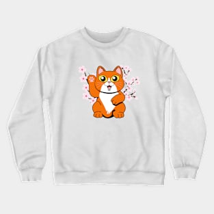 Hi There Orange Tabby Crewneck Sweatshirt